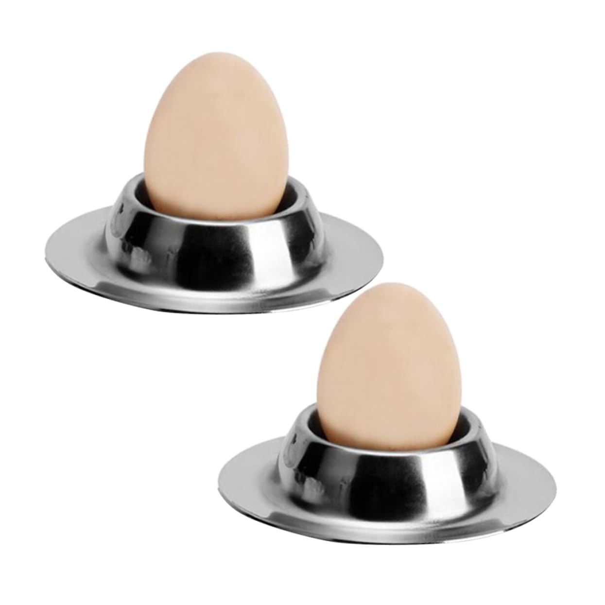 NAMOARLY 2pcs Boiled Egg Stand Breakfast Tray Egg Spoon Egg Cup with Base Egg Serving Cup Fridge Egg Holder Egg Display Stand Refrigerator Egg Holder Eggs Container for Refrigerator Plate