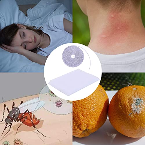 3 stuks vliegengaas voor ramen, insectenwerend net, vliegengaas, raamhor met 3 rollen, zelfklevende witte banden… - Afbeelding 7