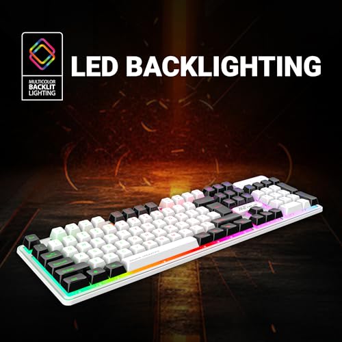Ant Esports MK 1700 Wired Membrane Gaming Keyboard –with Backlit RGB LED, USB-A Connection, Quiet Keystrokes, 12 Multimedia Function Keys - for... - Image 5