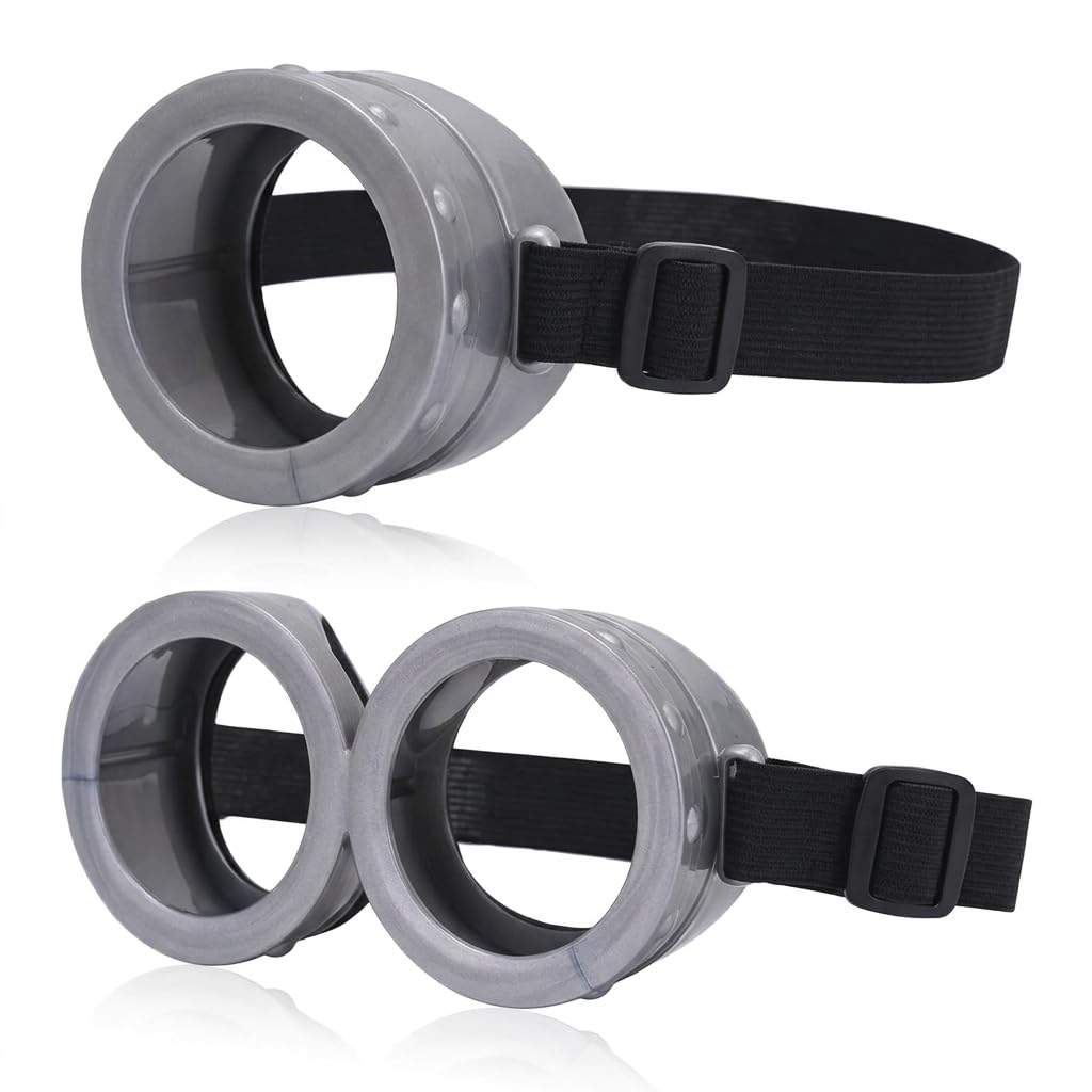 Aguwgax 2-Piece Minion Goggles Set Single and Double Eye Props