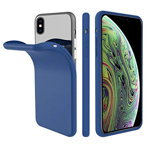 Image of Case Creation Luxurious OG Series for Realme 2 Case Cover,Anti-Dirty Slim Case Frosted Matte Cute Candy TPU Raised Bezel (Splash of Color) Back Cover for Realme2 -Navy Blue