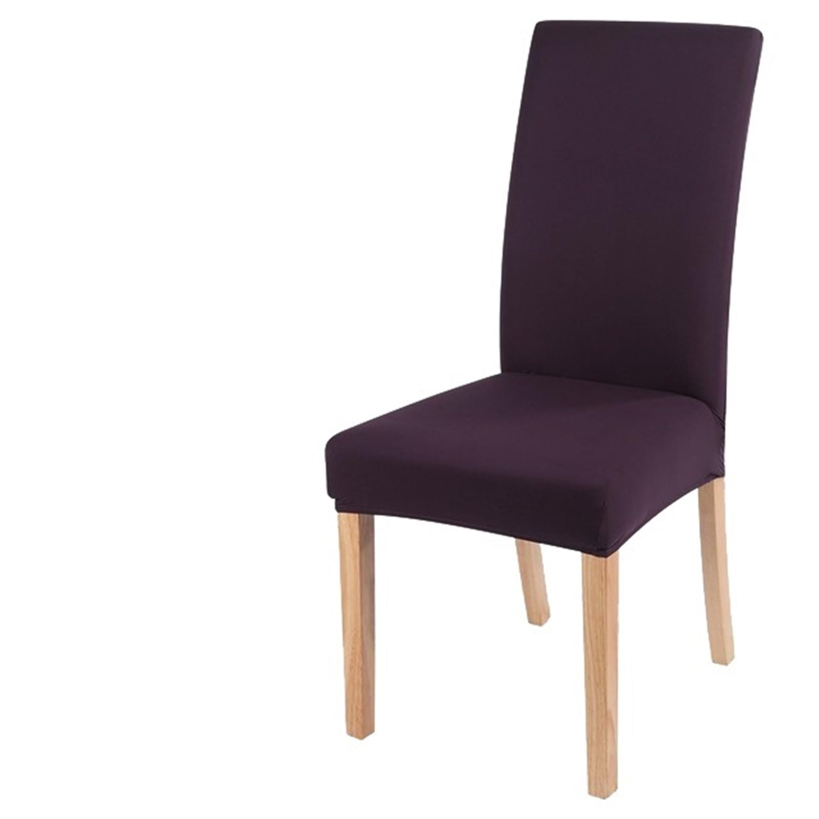 Chair Covers Elastic solid color Chair Cover Home Spandex Stretch Slipcovers Chair Seat Covers For Kitchen Dining Room Wedding Banquet Home (Color : Bean paste, Size : Universal Size)