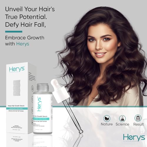 Image of Herys Rosemary Hair Growth Serum | 3% Redensyl & Anagain | Hair fall control serum for Women & Men | Promotes Hair Growth & Stimulates Hair Follicles | For All Hair Types | 30ml