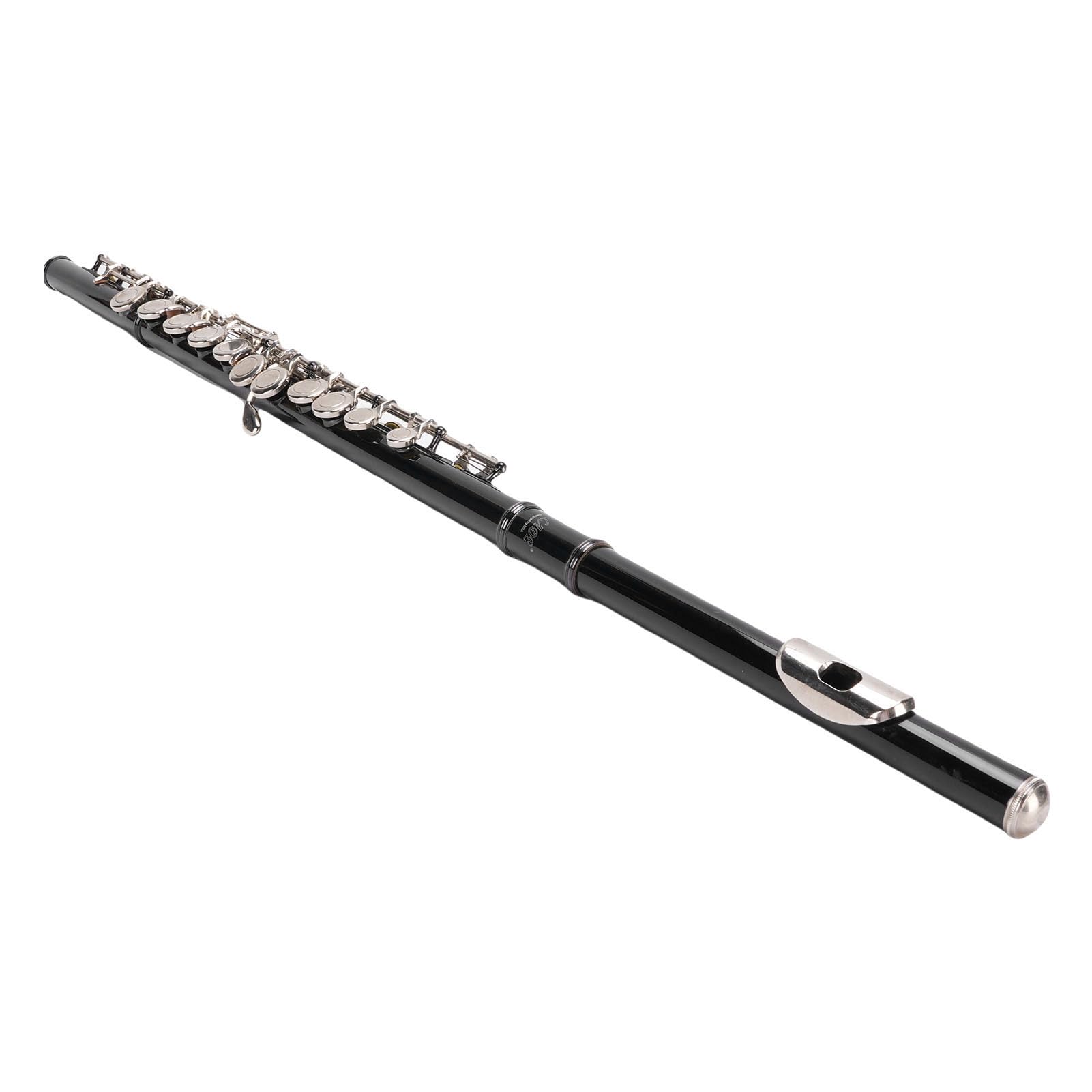 Kit de Instrumentos Musicales con Orificio Abierto para Flauta de 16 Teclas, Flauta C Tono Brillante para Adultos, Cuproníquel Profesional
