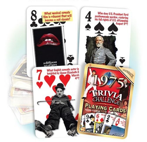FlickbackMedia, Inc. 1975 Trivia Playing Cards: Great Birthday or Anniversary Gif