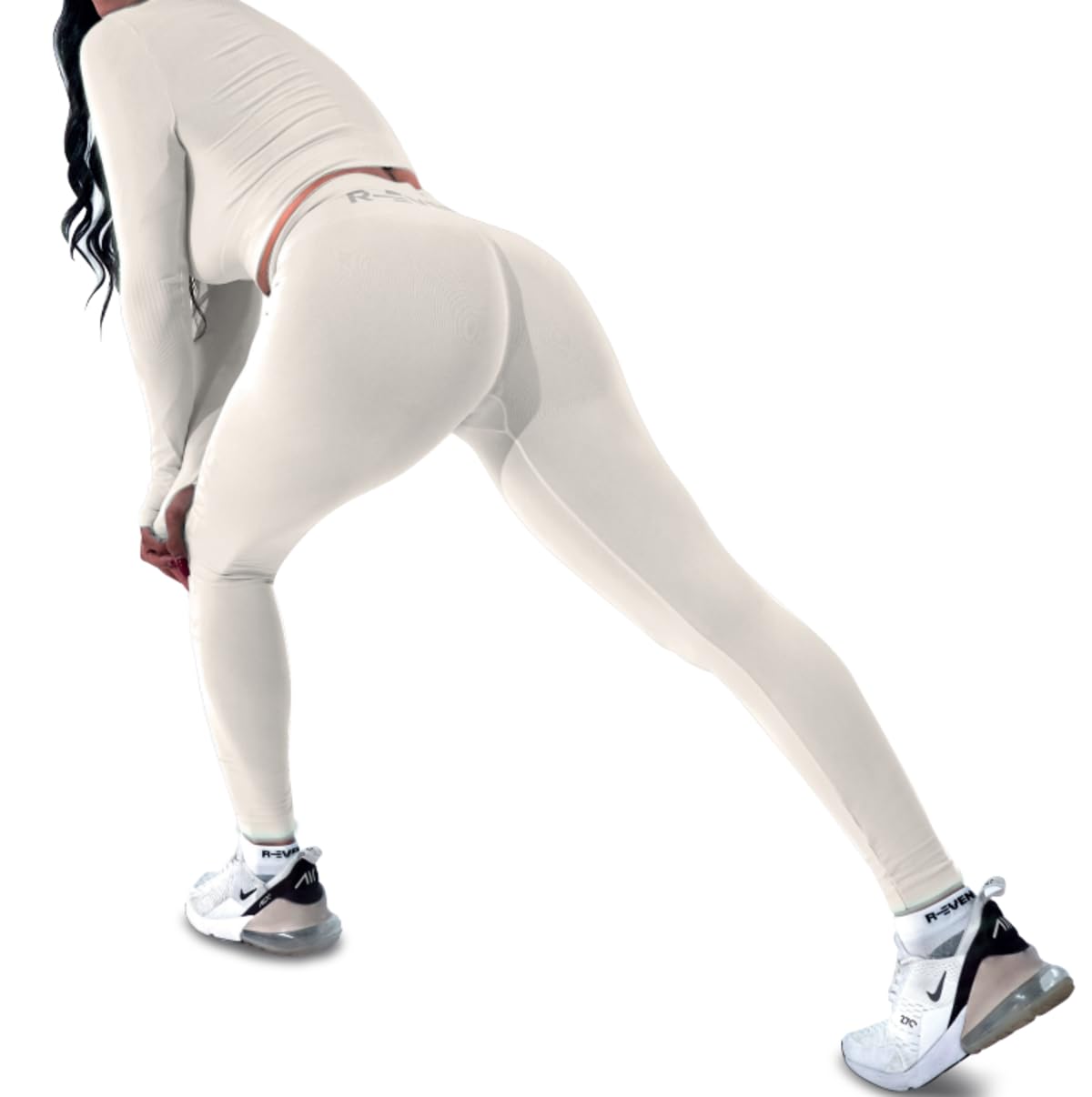 R-EVENGE Leggings Q-Skin Donna, Leggings Tecnico con Arricciatura Glutei per Un Effetto Push up e Una Silhouette Perfetta.