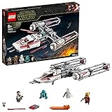 Das Modell Widerstands Y-Wing Starfighter kann Raketen abfeuern und Bomben abwerfen. Mit neuer Farbgestaltung (ab Oktober 2019), wie sie im Film Star Wars: Der Aufstieg Skywalkers zu sehen ist