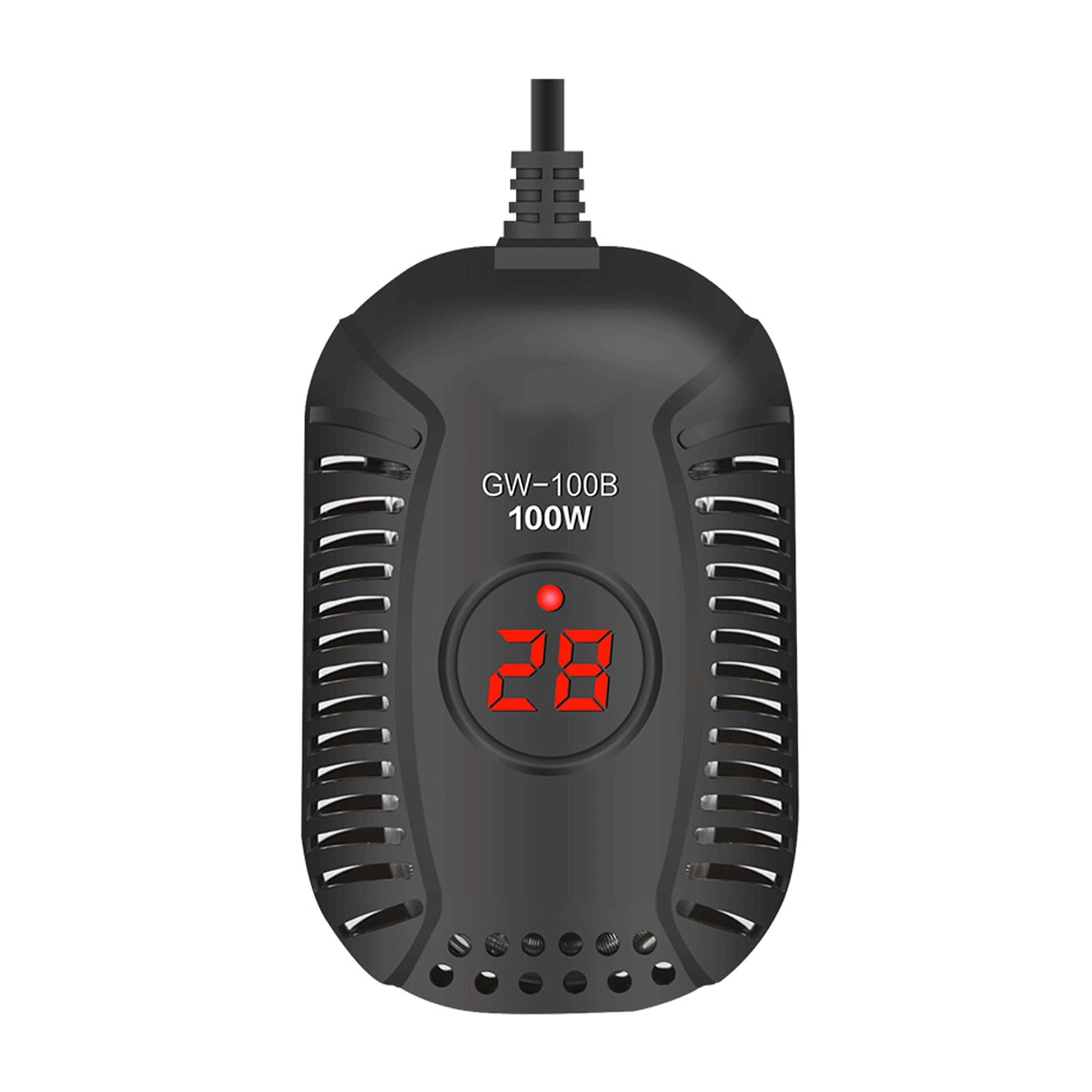 Piccolo riscaldatore a Risparmio energetico a Prova di Esplosione a Temperatura costante Automatica per Acquario, 200 W (100 W)