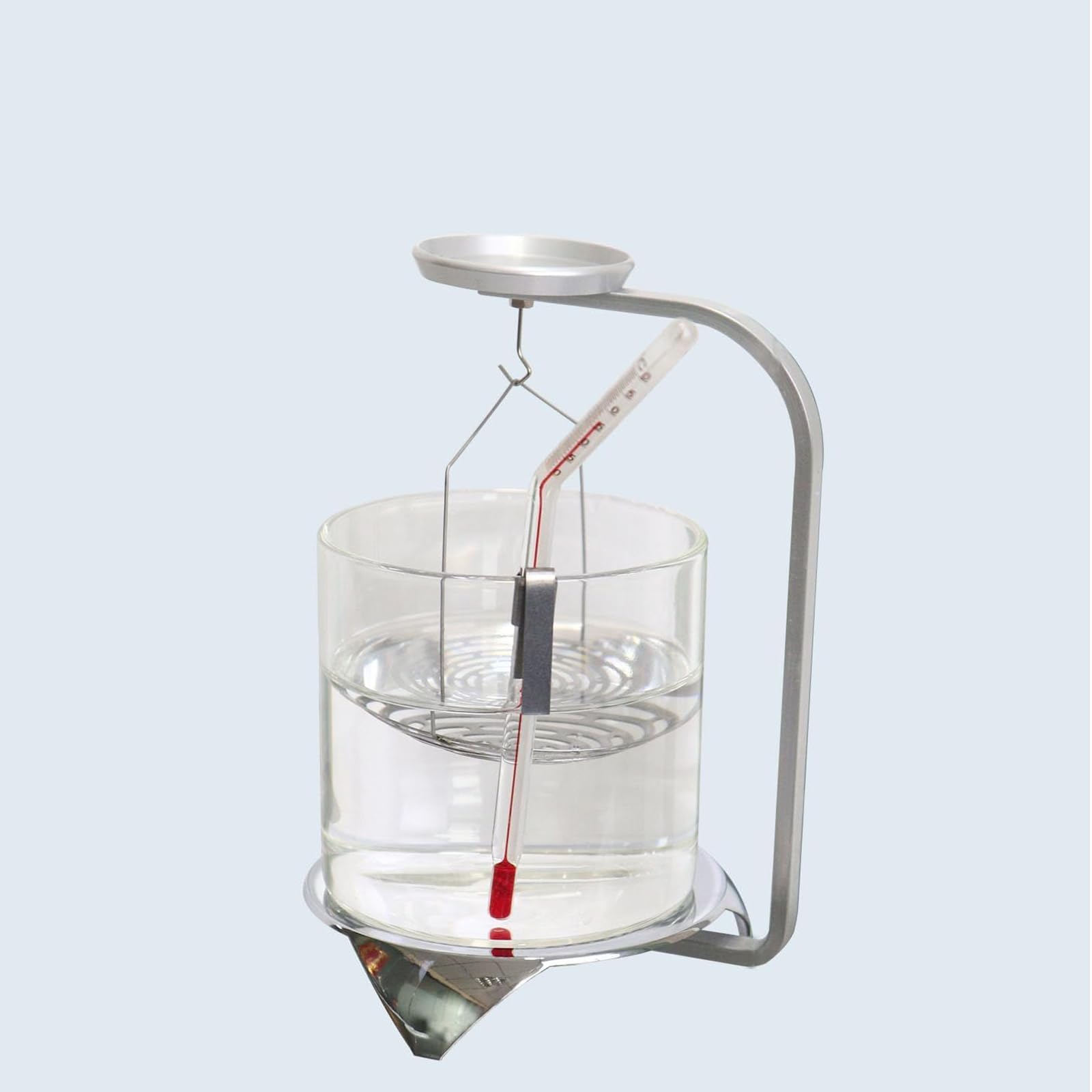 Kit Para Determinación De Densidad, Balanza Electrónica De Gravedad Específica Con Termómetro, Estructura Robusta Y Estable, Para Determinación De Densidad De Líquidos Y Sólidos En Laboratorio