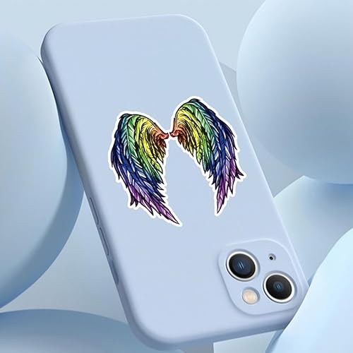 Miniatura 4 de 50 calcomanías de alas de ángel impermeables para adultos, adolescentes, niños, botellas de agua, laptop, equipaje, computadora, teléfono móvil,