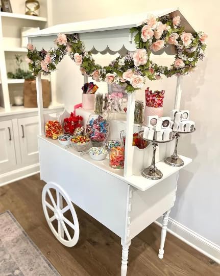 Miniatura 2 de Wooden Party Candy Cart, Wood Candy Cart, Sugar and Sweet Cart for Weddings, Party, Decorations, for Wedding Decorations and Party Decor's