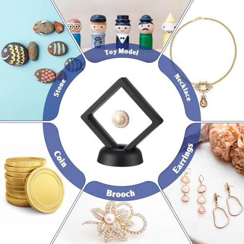 Set de 60 cajas display 3D para monedas decorativas miniatura 4