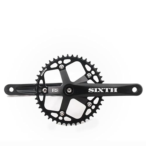 SIXTHcomponents(�V�b�N�X�R���|�[�l���c) 3pc N/W Single Crank set 46T 170mm Black