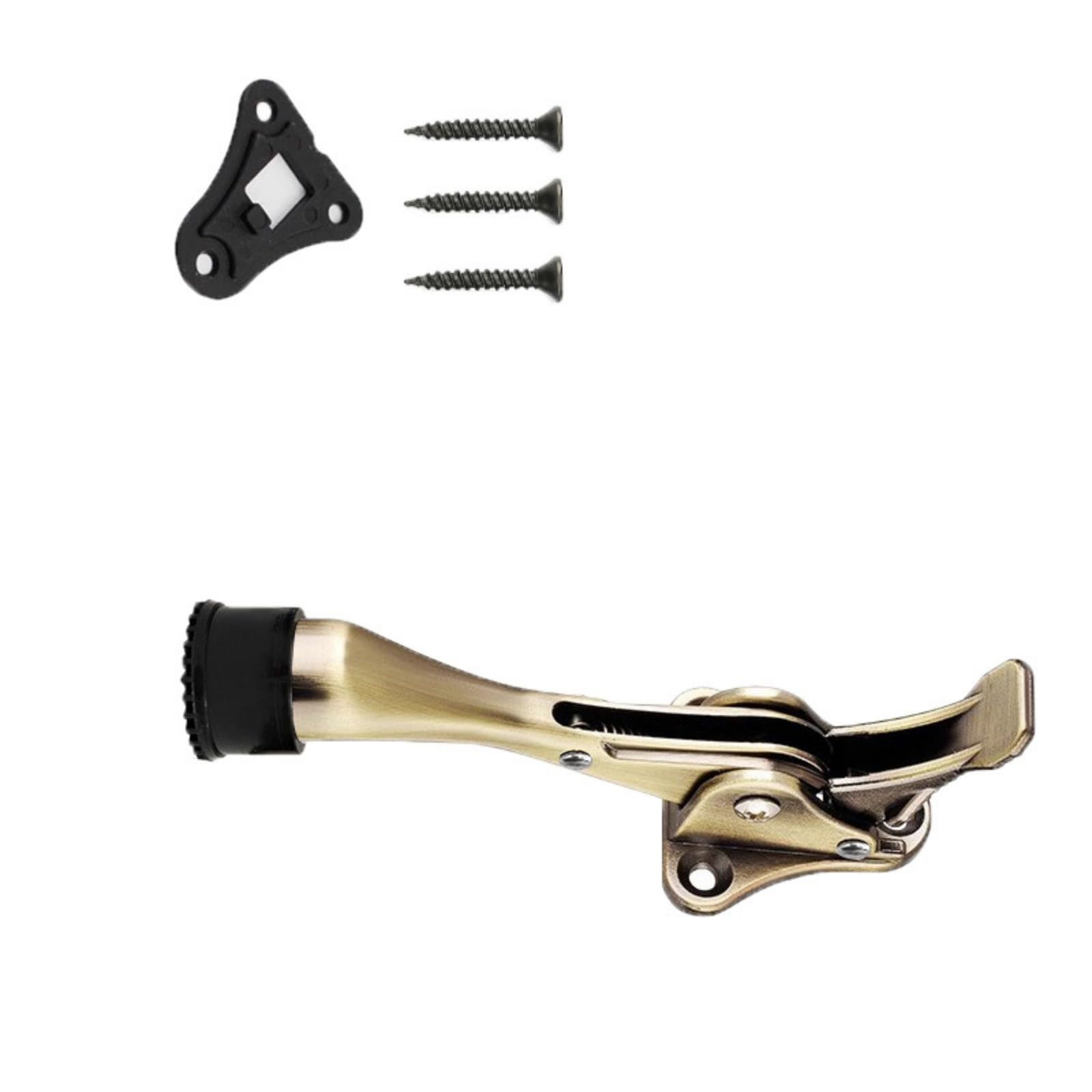 Whoasyst Bronze Sturdy Metal Alloy Horseshoe Door Holder Prevents Damage And For Home Spaces Stylish Metal Door Stopper