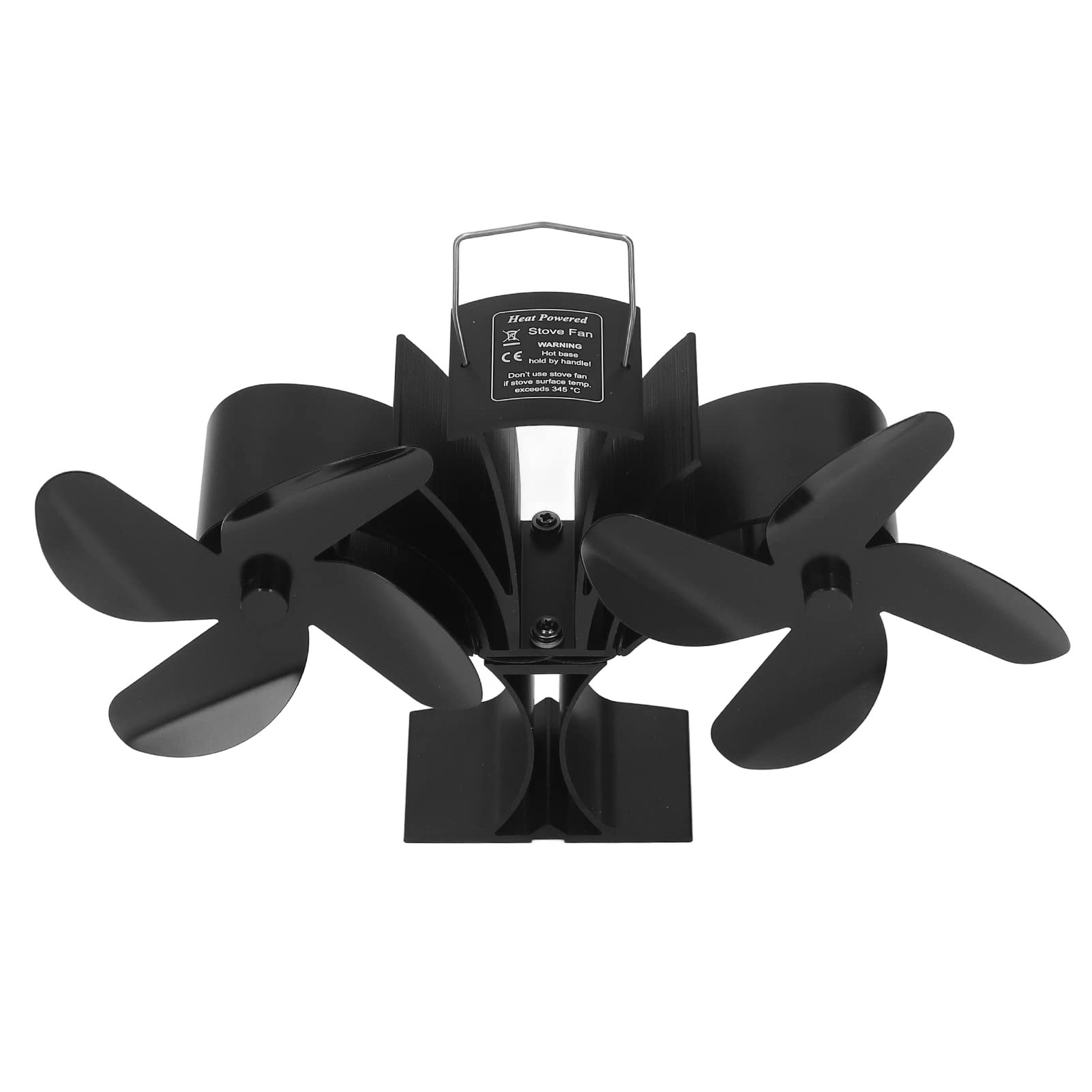 mingzhe Ventilatore Non Elettrico Alimentato a Calore Design Ecologico per Stufe e Caminetti a Legna 8 Pale in Metallo 1 unità