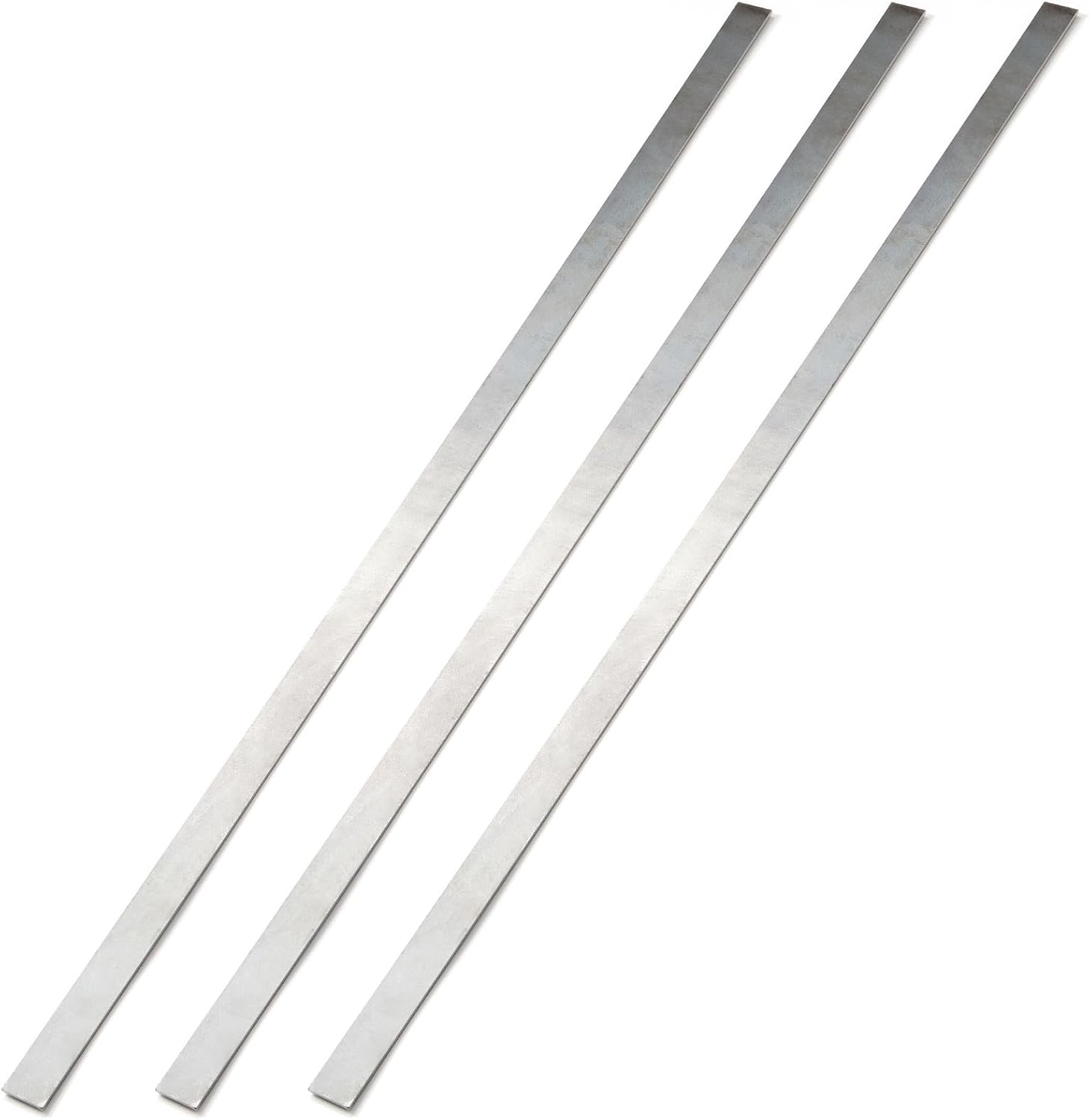 Blulu 3 Pcs 36" x 1" x 1/8" Hot Rolled Steel Flat Bar Solid Flat in Steel for Construction Industrial Applications Reinforcement Base Plates 3 36 x 1 x 1/8 Inches