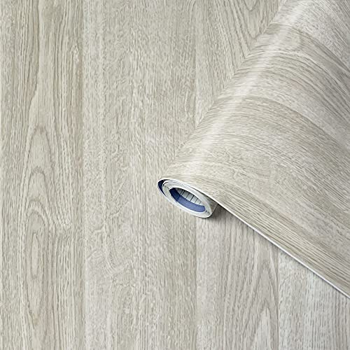Adhésif Pin taupe Perfect Fix®, Feuille d'effet bois, Feuille de meubles, Film adhésif, auto-adhésif, 67,5cm x 2m, 170µm (Épaisseur : 0,17 mm), Venilia 53351