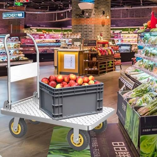 Plataforma móvil 60x40cm con capacidad 150kg y ruedas giratorias miniatura 6