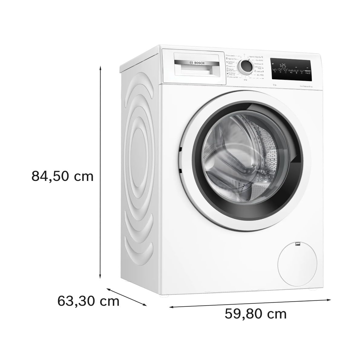 Bosch Serie 4 Frontlader-Waschmaschine, 8 kg, 1200 U/min, IronAssist-Funktion, ActiveWater Plus, EcoSilence-Motor, Weiß - WAN24272ES
