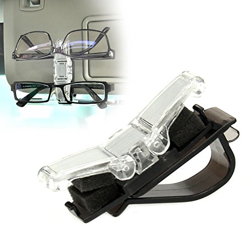 New Car Accessory Sun Visor Glasses Sunglasses Eye Glasses Card Pen Holder Dual Clip(double holder)