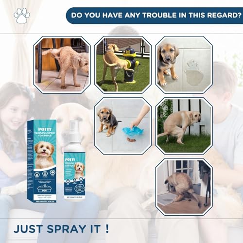 Wenmpopo Dog Potty Training Attractant Spray - for Indoor, Outdoor, or Pad Use, All Ages and Breeds,3.38 fl oz