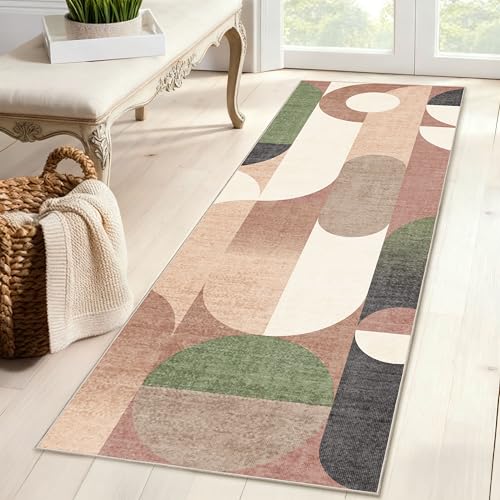 Castage Long Modern Runner Rug 2x6 Washable Rug Runners for Hallway
