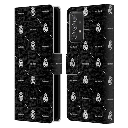 Étui Real Madrid CF pour Galaxy A52 cuir blanc élégant
