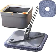 مساحة موب دراجون M16 دوارة ذاتية الغسيل من لوينوس، لتنظيف الأرضيات بدوران 360 درجة للاستخدام المنزلي للمناطق العالية والمنخفضة