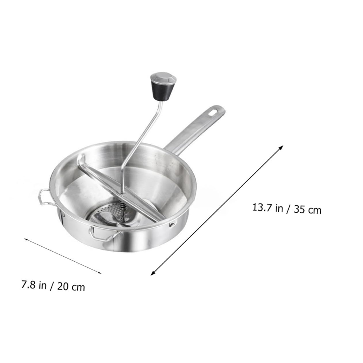MAGICLULU Küchenutensil Lebensmittelrührer aus Edelstahl Sicher für Küche für Langlebig Edelstahl Gemüse und Speisen Kochen | Silber, Küchenutensilien für Kochen, Sicher und Langlebig, Eco Freundlich