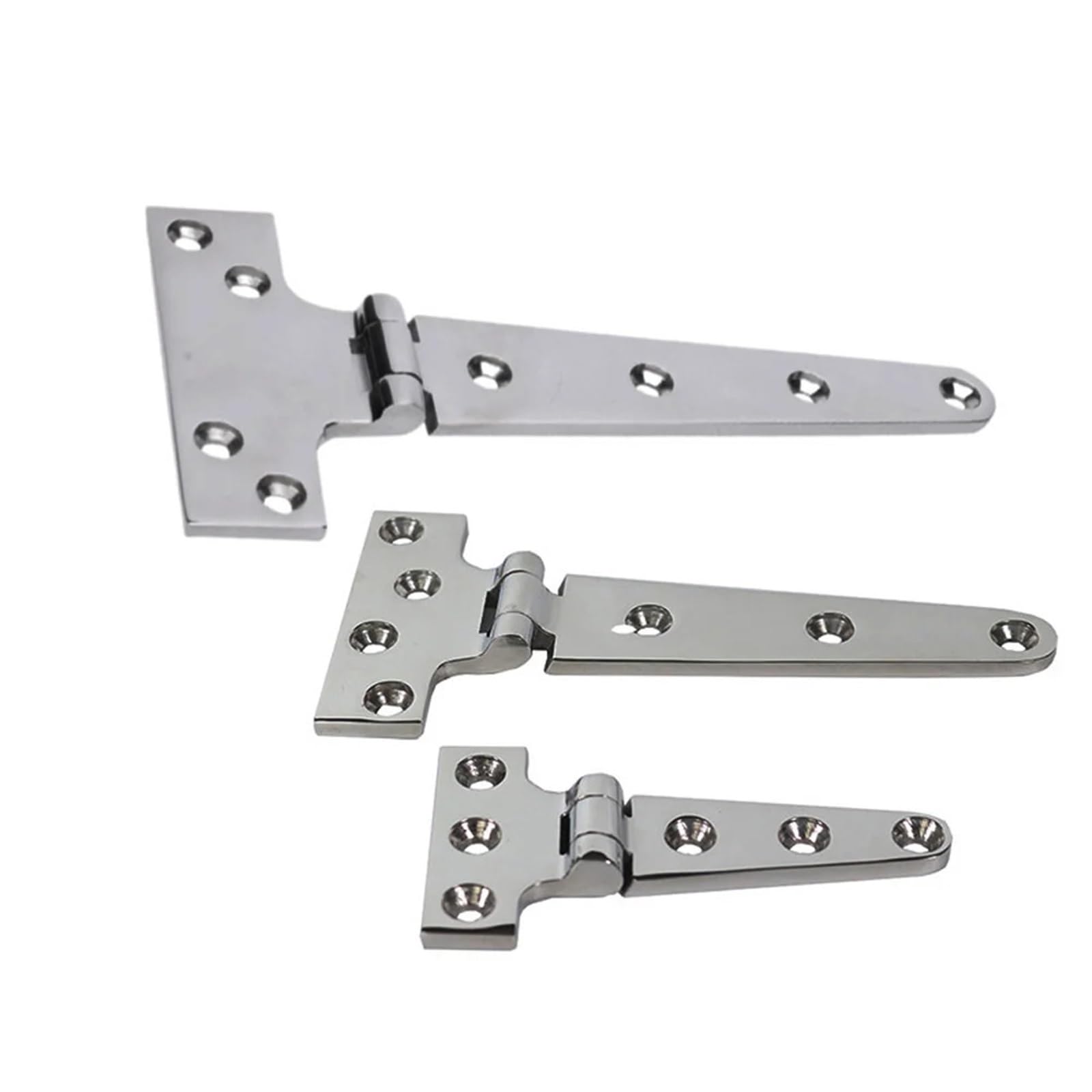 Kdhcvkz 200X98mm 2 Pieces T-Shape Hinge 316 Stainless Steel Cabinet Door Hinge(200X98mm)