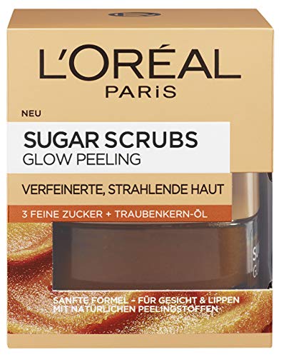 L'Oréal Paris Sugar Scrubs Gesichtsmaske Glow Peeling 50 ml