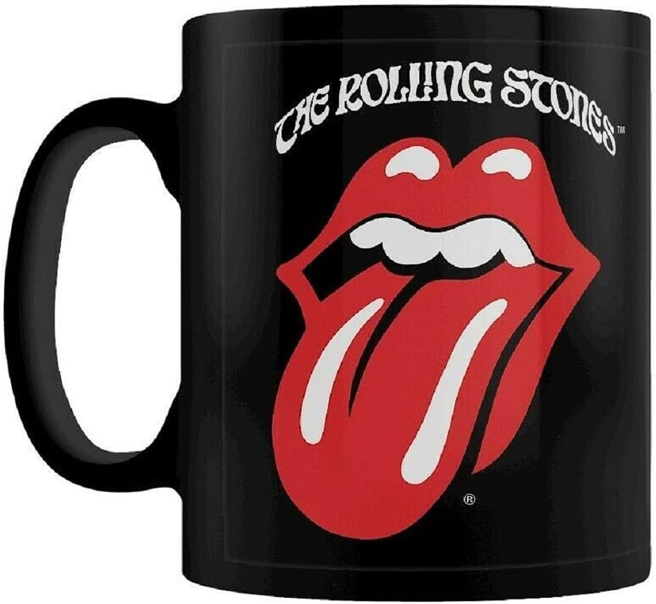 Pyramid International MGB26315 The Rolling Stones (Retro Tongue) Black Coffee Mug, Ceramic