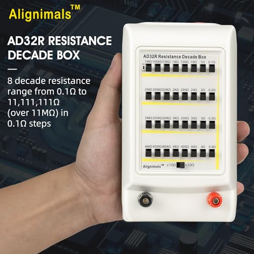 ad32r v12 resistor decade box1 to 11m1 accuracy 8 decades resistance range