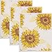 Swedish Dishcloth Blooming Sunflower Set of 3 Each Swededishcloths | ECO Friendly Reusable Absorbent Cleaning Spongecloth