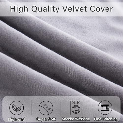 Body Pillow, Memory Foam Body Pillows for Adults Sleeping, Long Pillow for Bed, Big Large Firm Full Body Pillow for Side Sleeper, 20x54 Inch, Light Grey