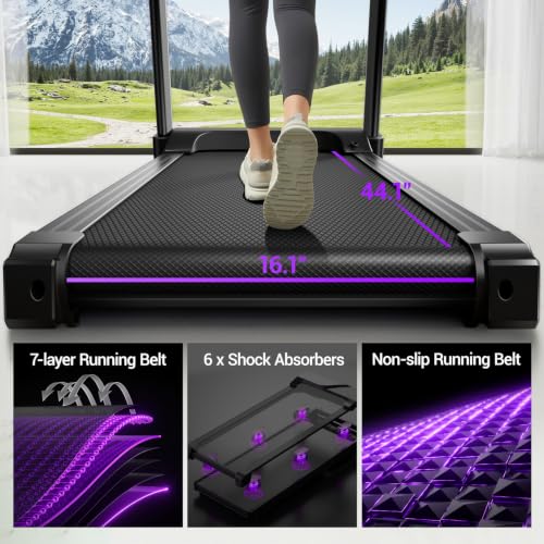 Image of LONTEK Electric Treadmill with 2%-20% Automatic Incline, 400lbs Capacity | 4.0HP Quiet Brushless Motor, Perfect for Home Office Workouts, Running, Jogging, Aand Daily Fitness Routines