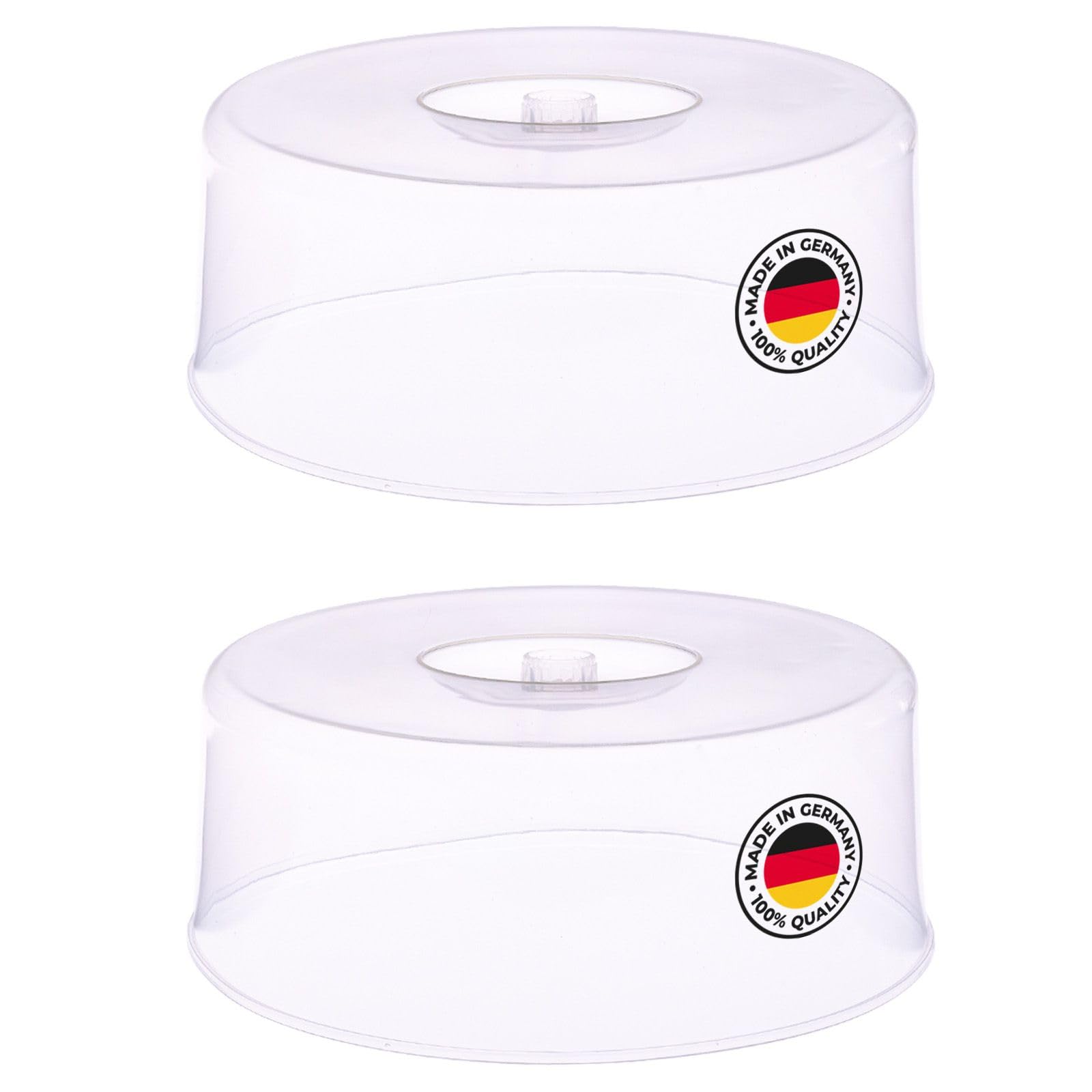 Westmark 2x Copri-Torta, Ø 30 cm, con Manico, Plastica, Trasparente, 342422E3