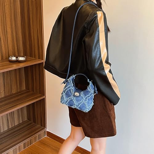 Denim Purses for Women, Jean Purse Denim Crossbody Bag Hobo Bags Shoulder Handbag2
