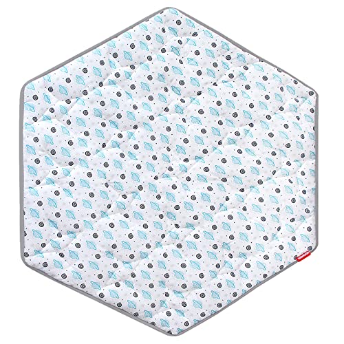 Hexagon Playpen Mattress, Baby Playmat Fit Hiccapop 53" PlayPod/Regalo