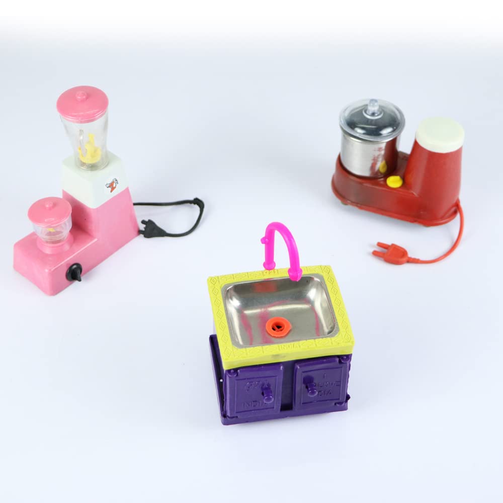 Mini Wash Basin, Mini Grinder, Mini Mixer, Miniature Kitchen Set, Miniature Cooking Set for Kids (B09PGKFHTK) Amazon Price History, Amazon Price Tracker