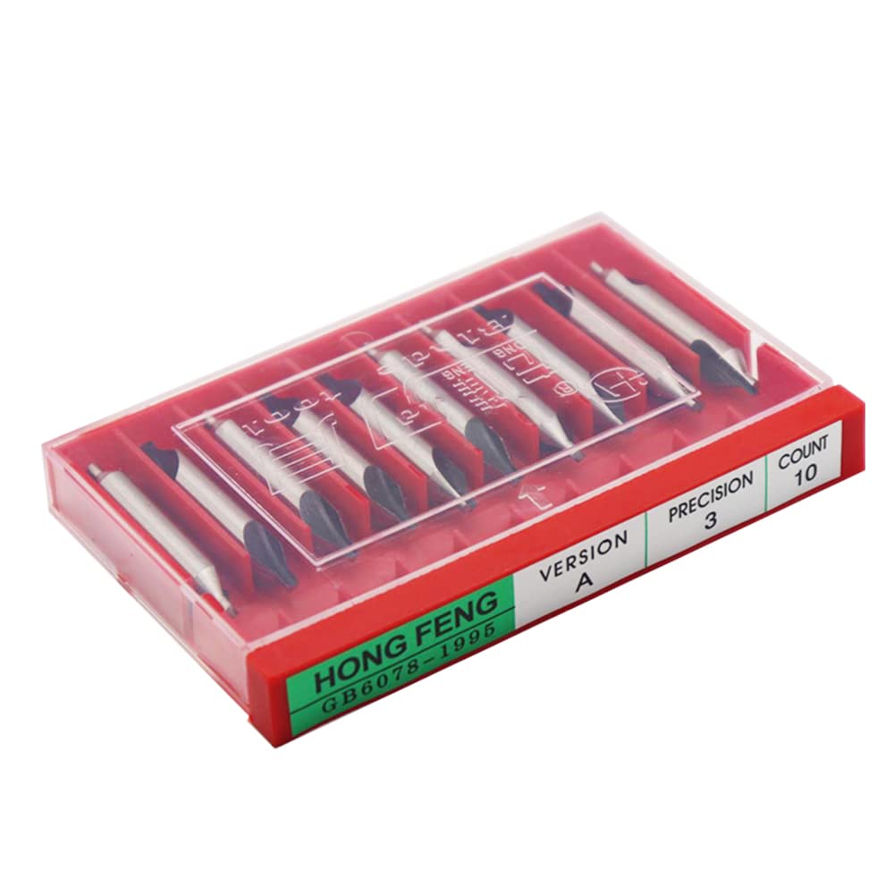 High Speed Steel Center Drill A Type 1 1.5 2 2.5 3 4 5 6 6.3 8mm (A1 shank4mm(10pcs))