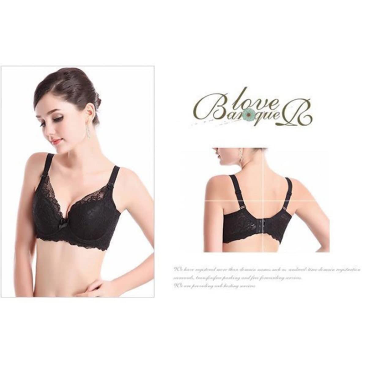 Soutien-gorge Femme En Dentelle Avec Armatures Et Rembourrage Push-up - Maintien Renforcé - Bretelles Réglables