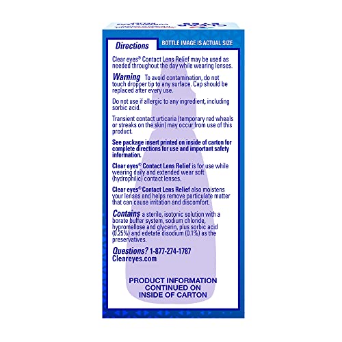 Clear Eyes Contact Lens Relief Eye Drops, 0.5 Fl Oz Best Deals and