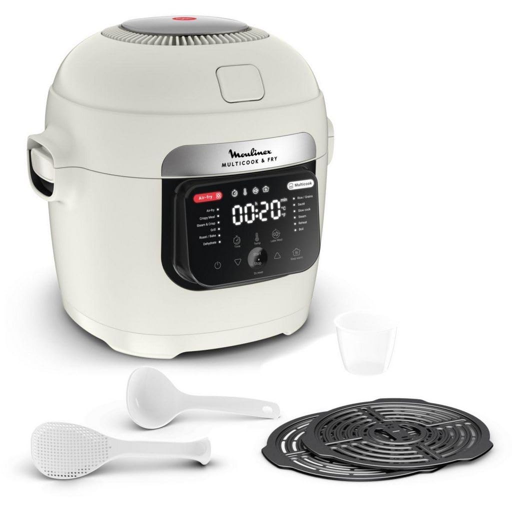 Mijoteur Moulinex Multicook & Fry MZ7311 1200 W Blanc