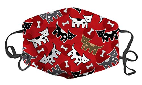Preisvergleich Produktbild Gepunktete Doggies benutzerdefinierte Mundmaske Anti-Staub-Gesichtsmaske verstellbare Schnalle Gesichtsmaske weiß
