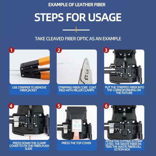 Image of Afflatus HS-30 Optical Fiber Cleaver High Precision Stripping Cutter Tools Cleaves with 48,000 Cleaves Fiber Cleaver, Fiber Cleaver Cutter, Optical Fiber Cleaver, Fiber Cleaver Cutter Wire Cutters