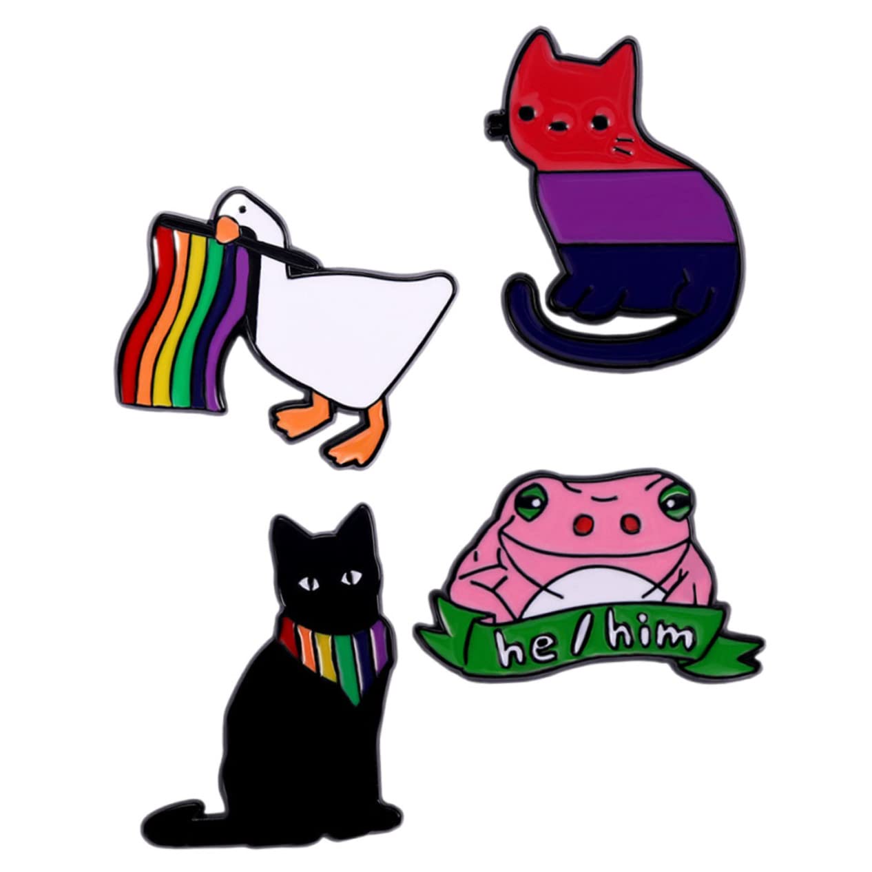 FRCOLOR Kleine Tierbrosche Kleidung Groß Karikatur Pin-schmuck-brosche Cartoon-emaille-brosche Rucksäcke Dekorative Anstecknadeln Tiere Brosche Legierung