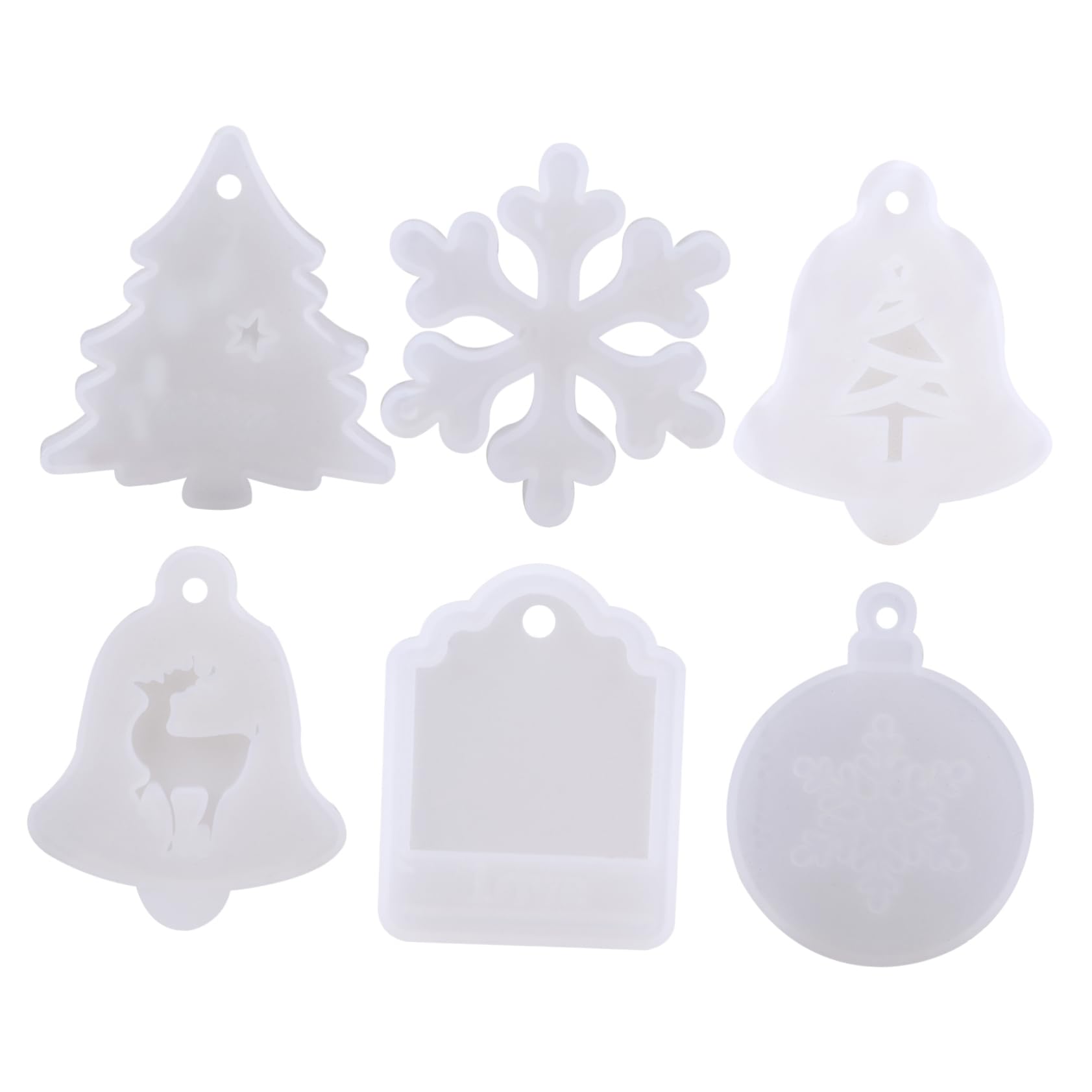 3 Series Moldes De Silicona De Navidad Chocolate De Tarta De Queso Molde Casero Marcos De Bricolaje De Navidad Para Hacer Colgantes Gel De Sílice 6 Piezas*3