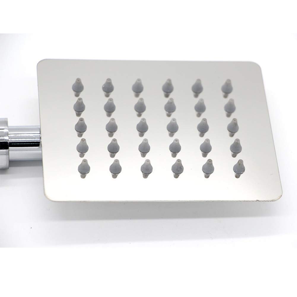 alcachofa de la ducha Filtro de ducha de mano cuadrado de acero inoxidable ultrafino, ahorro de agua, cabezal de ducha de mano duradero para baño