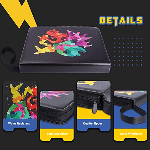 Clovercat 9 Pocket Waterproof Trading Card Binder, Trading Album Display Holder, Expandable, 720 Double Sided Pocket Album, Compatible With Gaming Cards, Yugioh, Mtg And Other Tcg #TOP1